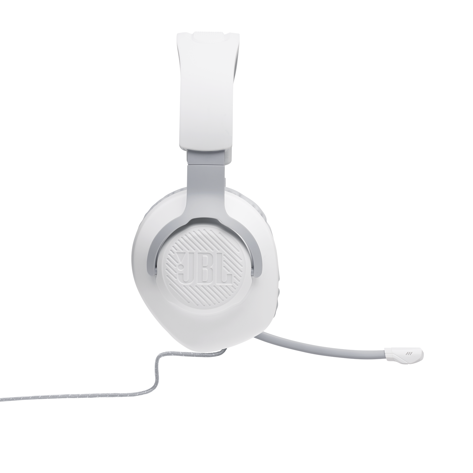 JBL Quantum 100 - White - Wired over-ear gaming headset with flip-up mic - Detailshot 6